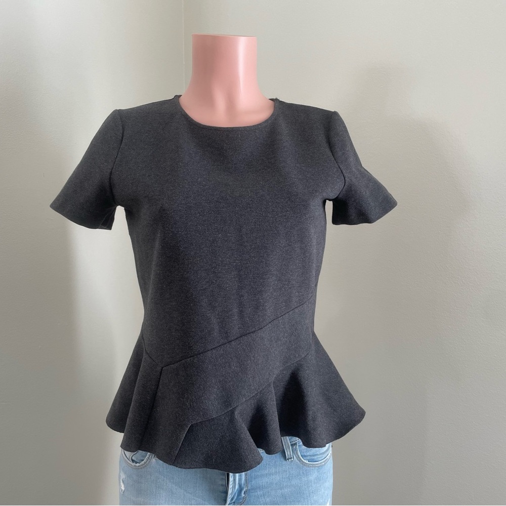 Elegant Black Peplum Top
